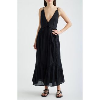 FRNCH Philyra Sleeveless Maxi Dress in Noir at Nordstrom, Size X-Small