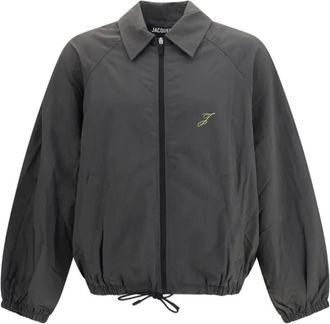 Jacquemus Jassen, Heren, Grijs, L, Polyester, Windbreaker