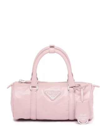 Prada Shopper met logoplakkaat - Roze