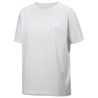 Arc'teryx Kragg Cotton Little Bird Crew S/S T-Shirt f&uuml;r Damen | grau/wei&szlig;