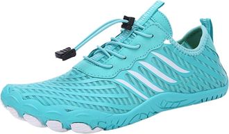 Generic Water Shoes Summer Water Barefoot Shoes Women Men Climbing Hiking Upstream Beach Sneakers(Blue,36)