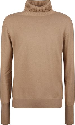 Ballantyne Plain Stitch Luxurious Cashmere Turtleneck Sweater