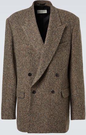 Dries Van Noten Blazer oversize in tweed di misto lana