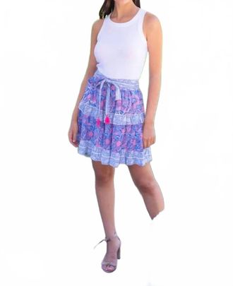 Bell Blake Skirt In Blue/pink