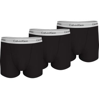 Calvin Klein Ondergoed, Heren, Zwart, L, Relaxed FIT Trunk 3PK - NOS