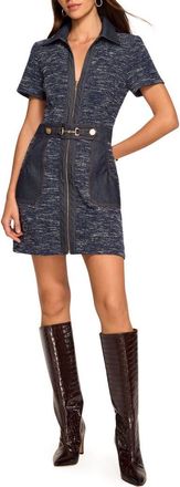 Ramy Brook Darla Tweed Minidress in Navy Tweed at Nordstrom, Size 00