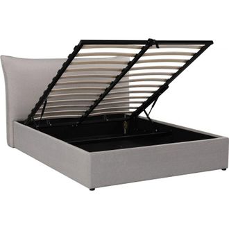 Habitat et Jardin Habitat Et Jardin - Letto con contenitore matrimoniale Megeve da 160 x 200 cm - Grigio