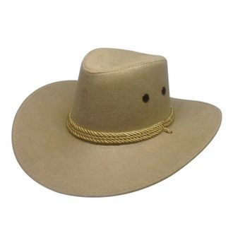 Generic Clearance Men Cowboy Hat Adjustable Outdoor Hat Cowboy Felt Hat Lightweight Travel Cap Western Hat Wide Brim Durable Cowgirl Large Sun Hat UK Beige