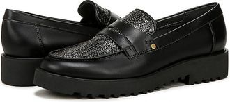 Franco Sarto Cassandra Slip-Ons Womens Flat Shoes Black Sequins/Faux Leather : 9 M