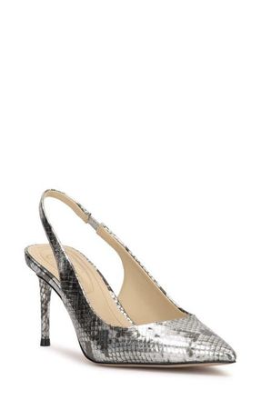 Jessica Simpson Souli Slingback Pointed Toe Pump in Chrome at Nordstrom, Size 6