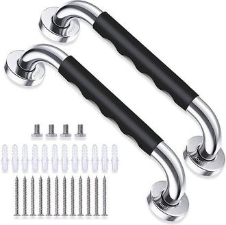 OEM 2 Asideros Especialmente Dise&ntilde;ados Para Personas Mayores, Asideros Antideslizantes, Asideros De Acero Inoxidable Para Ducha Y Ba&ntilde;era, 33,5 Cm