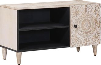 vidaXL Mueble De Tv 80 X 31,5 X 46 Cm Madera De Mango Maciza Vidaxl