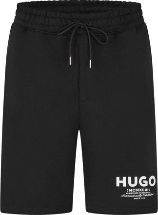 HUGO BOSS Heren Nomario Sweat Shorts (Zwart, Wit)
