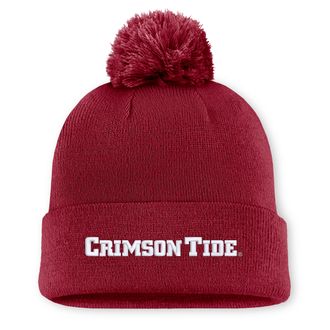 Nike Alabama Peak Nike Mens College Cuffed Beanie in Red | NC1669WABN-V72
