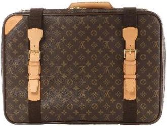 Louis Vuitton Pre-owned Satellite 50 - Dames - Vintage Weekendtas - Bruin - ONE Size - Leer - Vintage