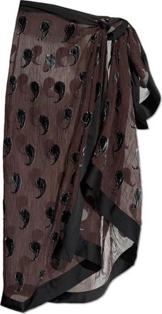 Tory Burch Dames, Badkleding, Bruin, Maat: M/L Zijde