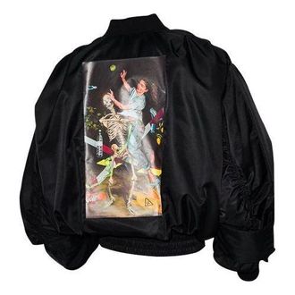 Off-white Pascal Applique Pilot Jacket Mens Black OMEH020F20FAB0011010