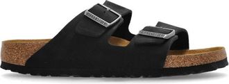 Birkenstock Arizona BS Slides - Dames - Sandalen - Zwart - 40 EU - Leer - Schoenen
