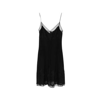 Ermanno Scervino Kleedjes, Dames, Zwart, S, Jurk met borduursel