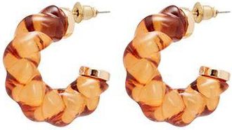 8 by YOOX TWISTED RESIN HOOPS