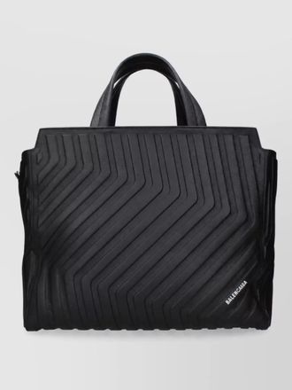 Balenciaga cabas leather tote bag