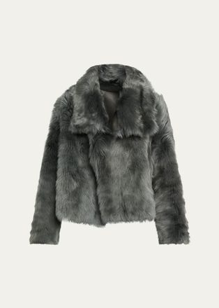Yves Salomon Veste Reversible Leather & Shearling Jacket