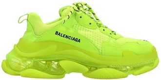 Balenciaga Womens Polyester Triple S Clear Sole Sneaker (Authentic Pre-Loved)
