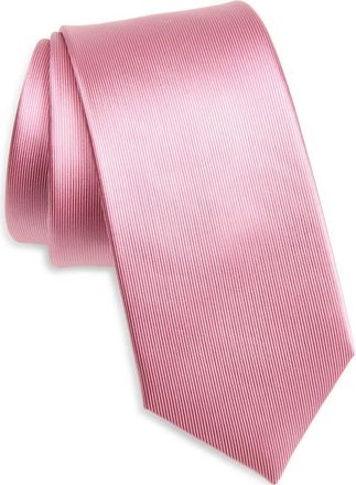 Duchamp Solid Silk Tie in Pink at Nordstrom Rack