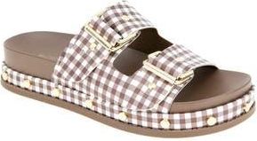 BCBGeneration Bamba Slide Sandal in Brown/White at Nordstrom Rack, Size 8.5