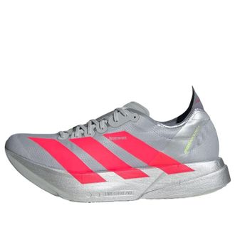 adidas Adizero Adios Pro 4 Silver Metallic Lucid Red JR6372