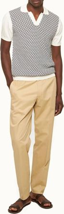 Orlebar Brown Carsyn Cashmere Trousers In Beige