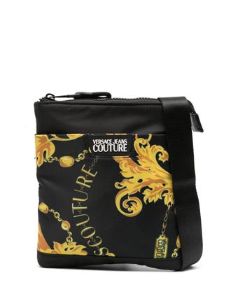 Versace Jeans Couture Borsa messenger con stampa Chain Coutur - Nero