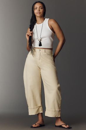 Pilcro Kayden High-Rise Carpenter Cuffed Barrel Jeans by Pilcro