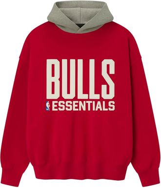 Fear of God Felpa con stampa e cappuccio - Rosso