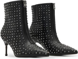 AllSaints Natasha Stud Bootie in Black at Nordstrom, Size 11Us