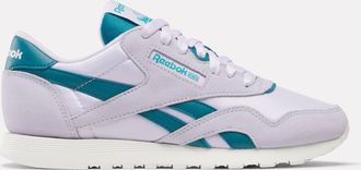Reebok Womens Classic Nylon In Digital Gleam Black M
