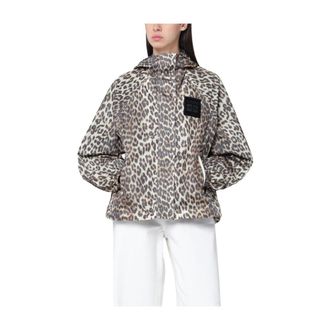 Ganni Light Jackets, female, Beige, Size: L/XL Ganni Coats