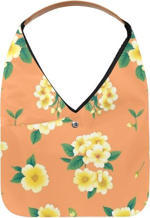 Generic Colorful Flowers Reusable Lightweight Grocery Bags - Foldable Into Compact Pouch, Washable & Sturdy, Multipurpose for Shopping and Travel