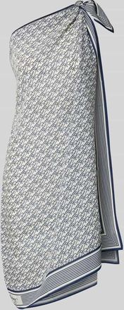 Tommy Hilfiger Pareo aus reinem Lyocell mit Label Print in Dunkelblau, Gr&ouml;&szlig;e 1