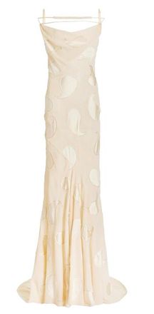 Jacquemus Ivory Cotton Draggiu Maxi Dress/Gown Size S