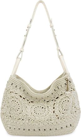 The Sak Los Feliz Hobo Hand Crochet Bag in Natural Medallion at Nordstrom