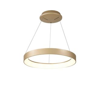 Mantra Inspired Mantra Niseko Anillo Colgante 45cm 30w Led, 3000k-6000k Ajustable, 2100lm, Control Remoto, Oro, 3 A&ntilde;os De Garant&iacute;a