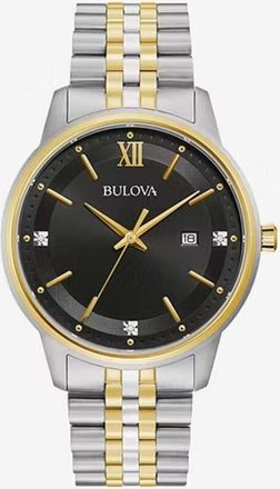 Bulova Classic Quartz Black Dial Ladies Watch 98X125