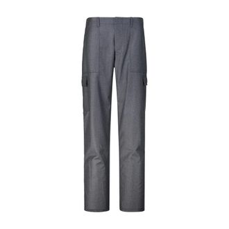Etro Wool Relaxed-Fit Trousers with Pockets