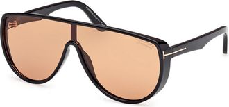 Tom Ford FT1182 ACHILLES 01E Mens Sunglasses Black Size 99