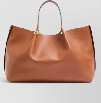 Valentino Garavani vlogo signature large leather tote bag