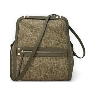Borbonese Dames, Tassen, Groen, Maat: ONE Size Leer