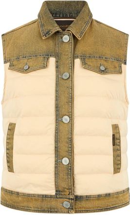 Moorer Lichtgewicht Wintervest - Dames - Bodywarmers - Geel - 2XS - Katoen - Jassen