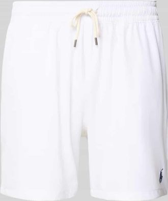 Ralph Lauren Badehose mit elastischem Bund in Weiss, Größe XXL