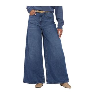 Moss Copenhagen Jeans, Dames, Blauw, M, Katoen, Dames Jeans Mschturig Alena Pants